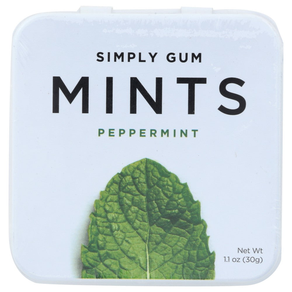 Simply Mints Peppermint Natural - 30 GM, Case of 6