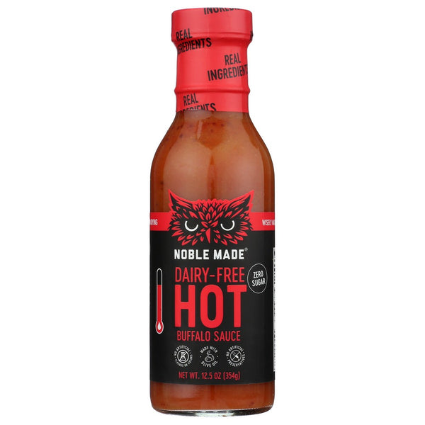 Noble Made By The New Primal 8006, Hot, Whole30, Paleo Sauce 12.5 Ounce,  Case of 6