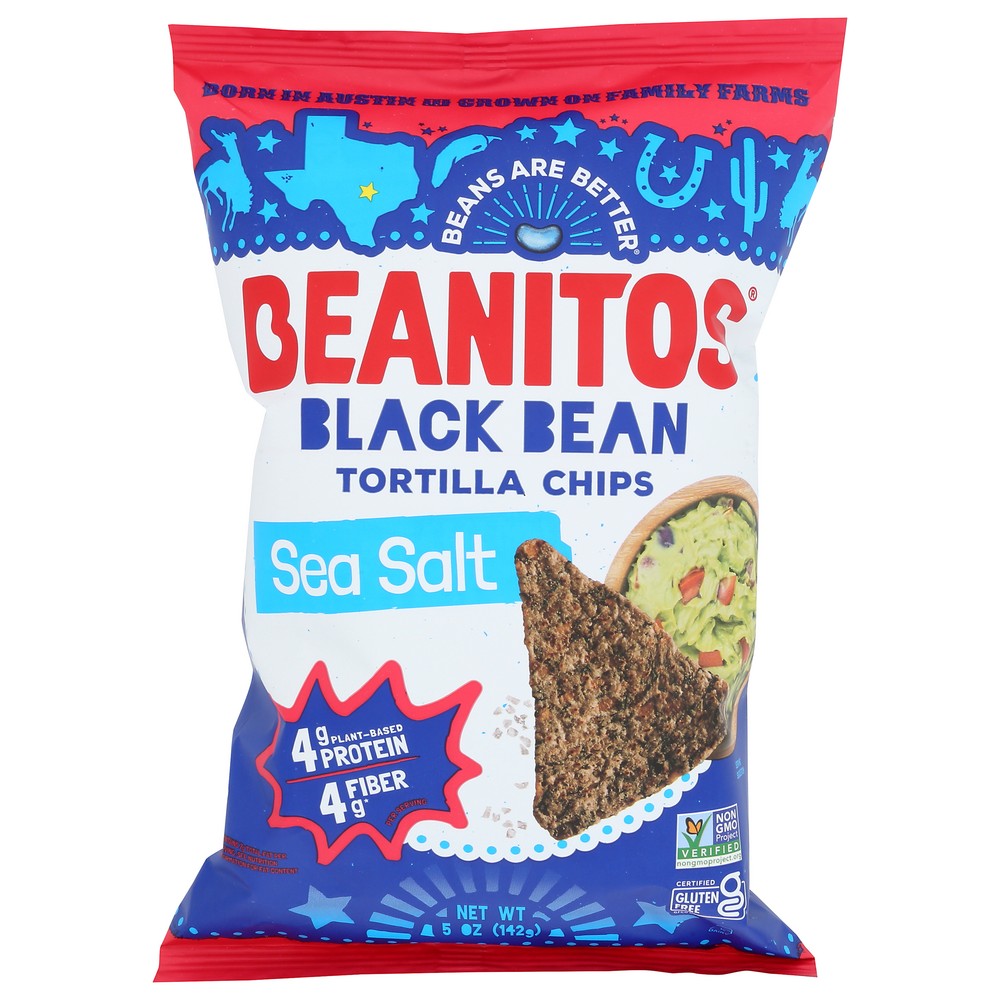 Beanitos Chip Blkbn Seasalt - 5 Ounce, Case of 6