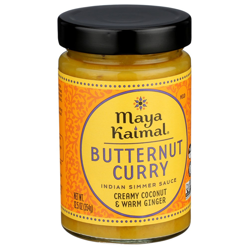 Maya Kaimal Sauce Simmr Btrnut Curry - 13 Ounce, Case of 6