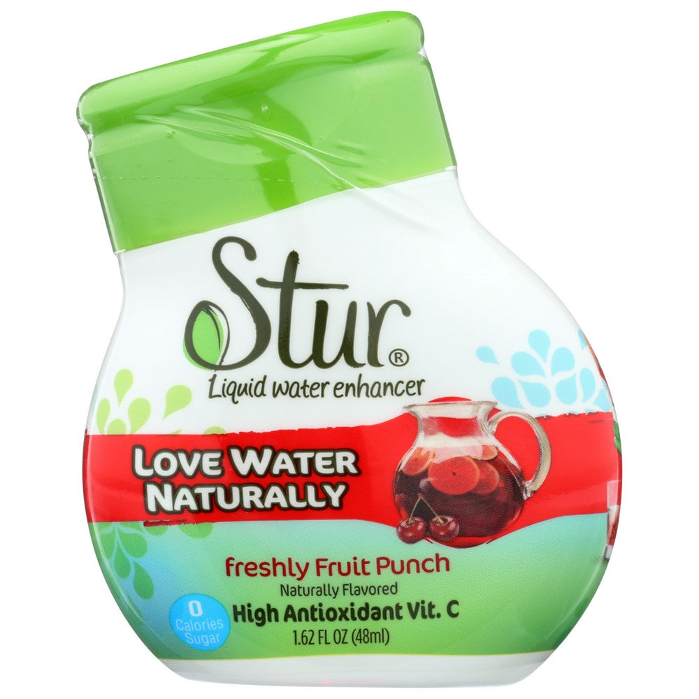 Stur Wtr Enhncr Liquid Fruit Punch - 2 Ounce, Case of 6
