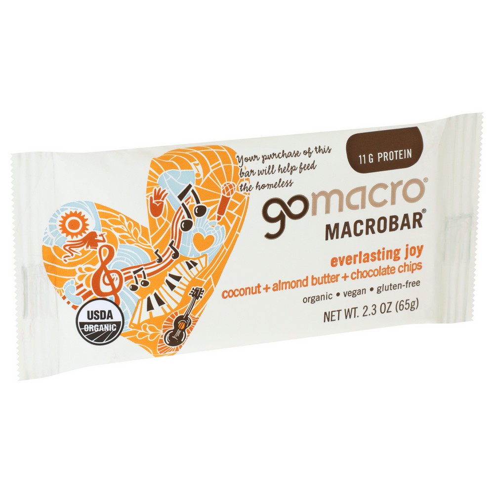 Gomacro Bar Ccnt Alm Bt Ch Chp - 2 Ounce, Case of 12