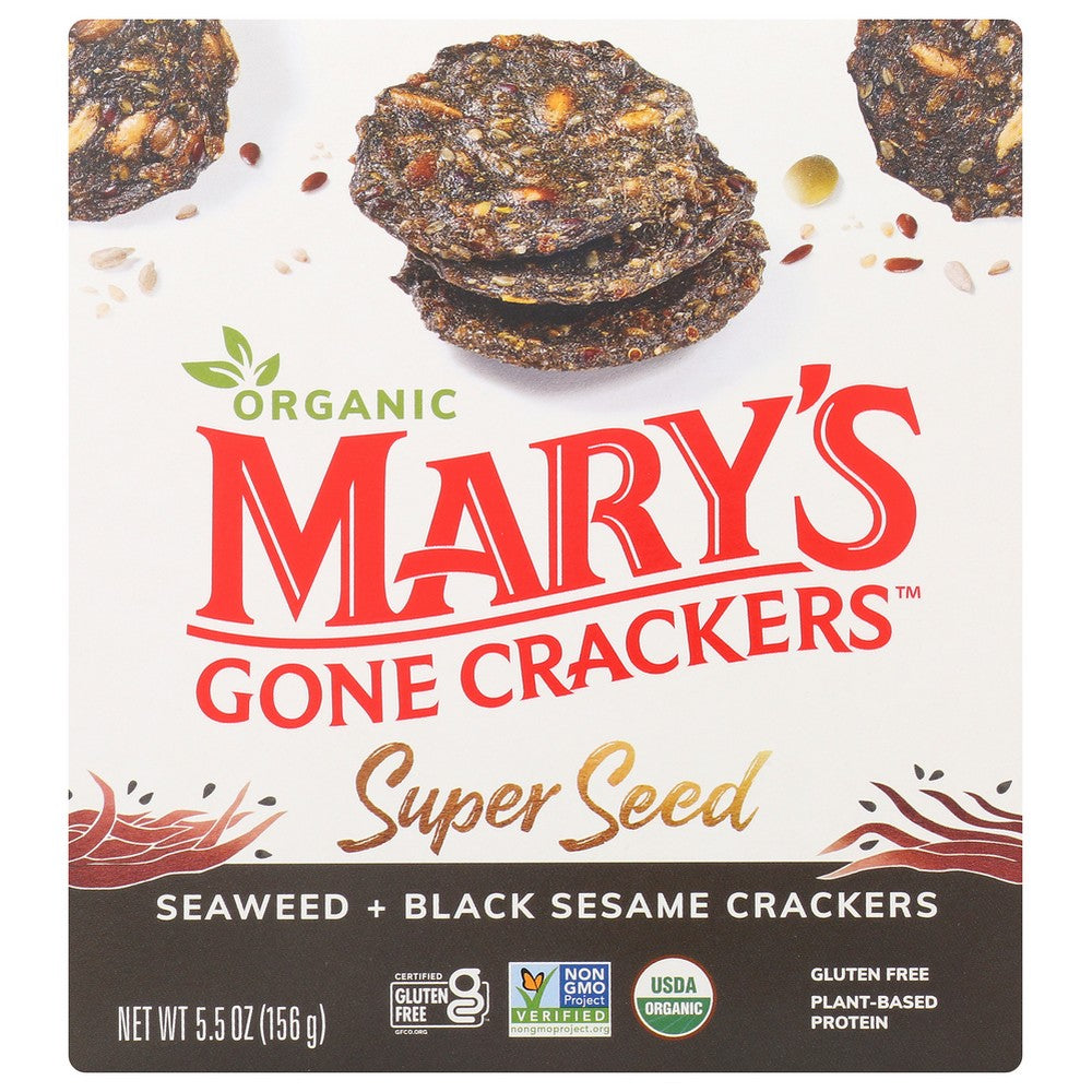 Marys Gone Crackers Cracker Swd & Bk Ssme Orga - 6 Ounce, Case of 6