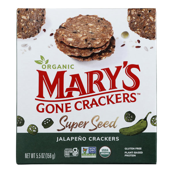 Mary's Gone Crackers - Cracker Ss Jalapno - Case of 6-5.5 Ounce