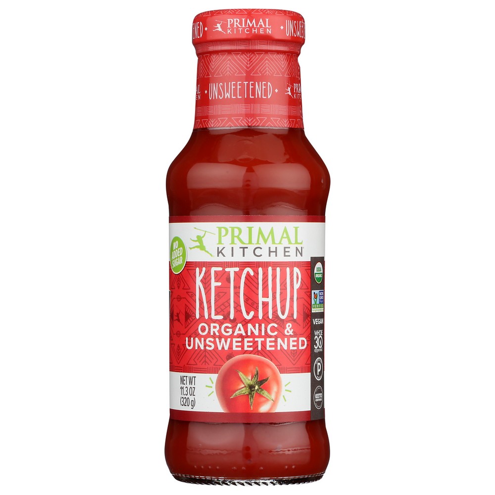 Primal Kitchen Ketchup Unswtnd Organic - 11 Ounce, Case of 12