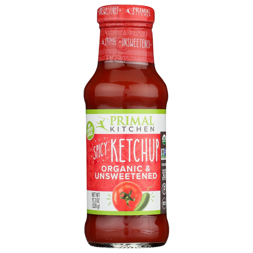 Primal Kitchen Ketchup Unswtnd Spicy Organic - 11 Ounce, Case of 12