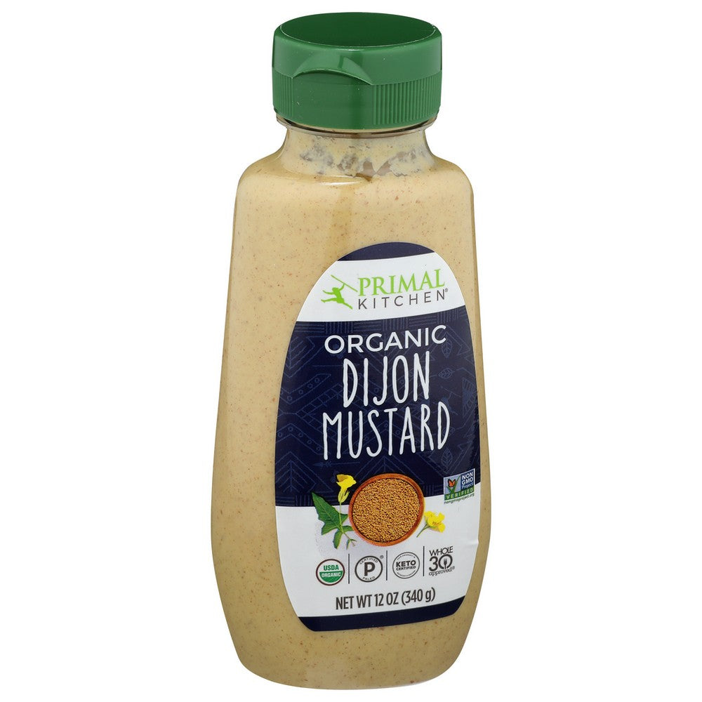 Primal Kitchen Mustard Dijon Organic - 12 Ounce, Case of 6