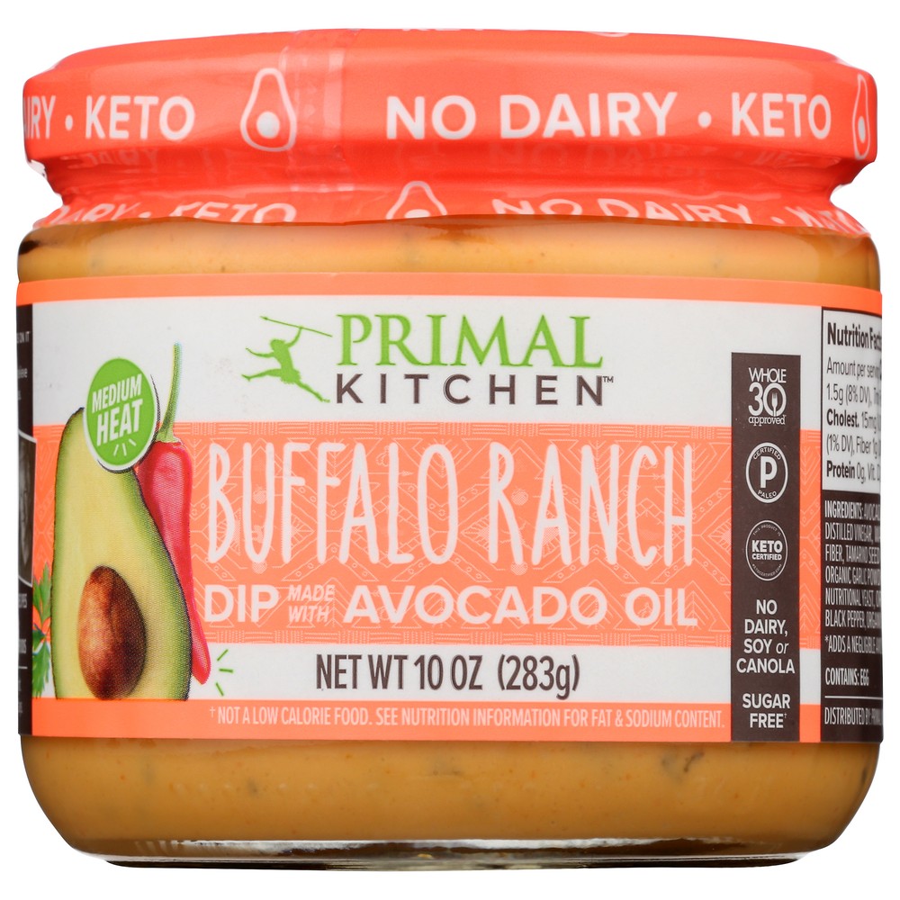 Primal Kitchen Ranch Dipping Buffalo - 10 Ounce, Case of 6