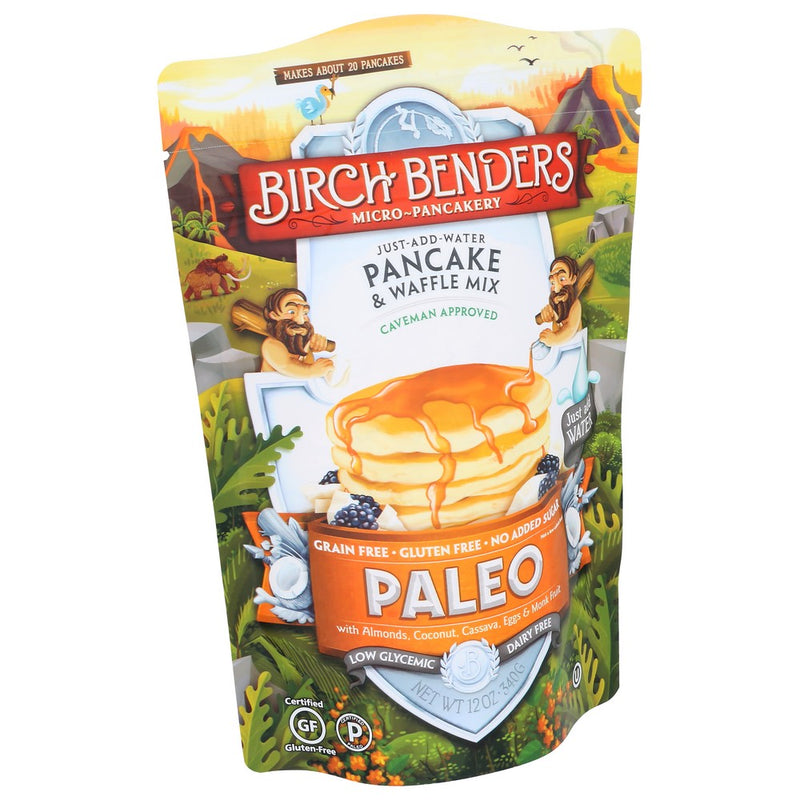 Birch Benders 0202, Paleo 12 Oz Paleo Pancake & Waffle Mix 12 Ounce,  Case of 6
