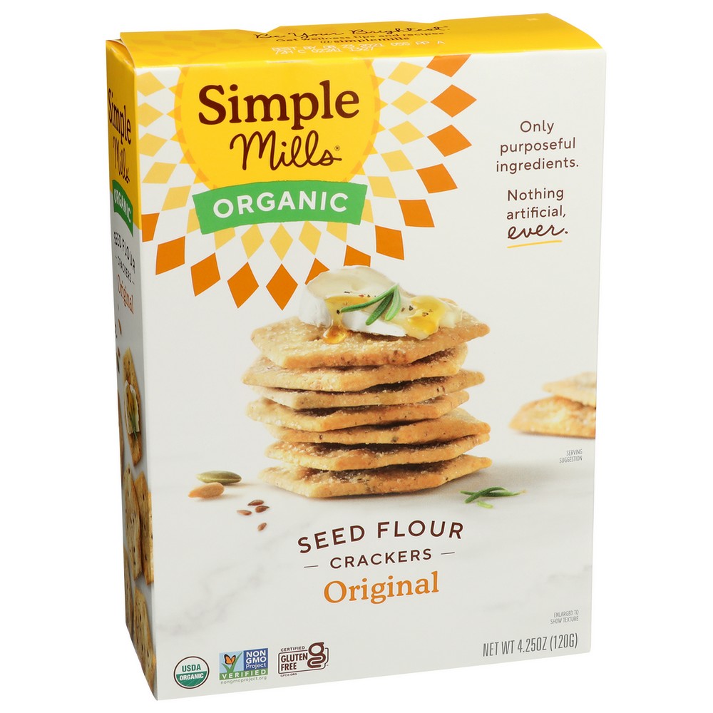 Simple Mills Cracker Seed Original - 4 Ounce, Case of 6