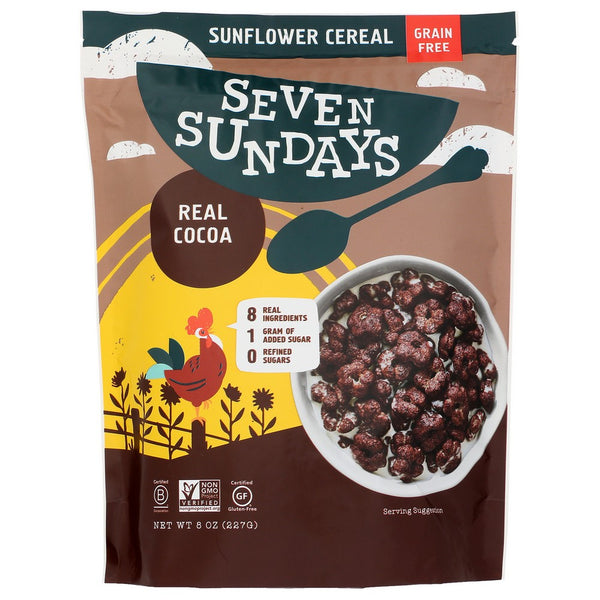 Seven Sundays Coc-8, Cocoa Sunflower Cereal 8 Ounce,  Case of 6