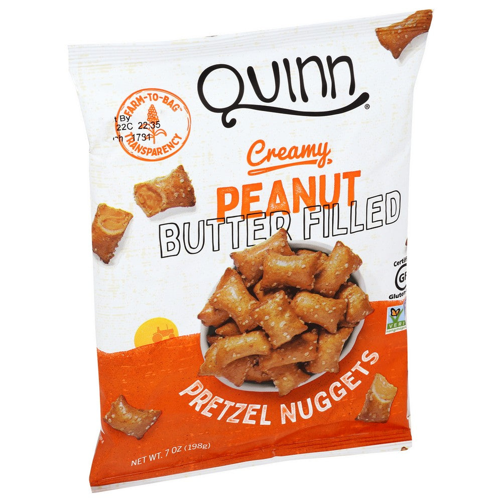 Quinn Pretzel Nug Pnut Butter Fld - 7 Ounce, Case of 8