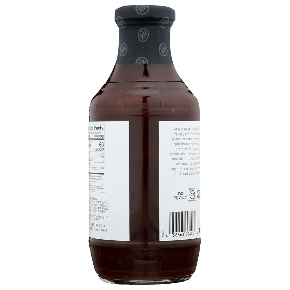 Rib Rack Sauce Bbq Original - 19 Ounce, Case of 6