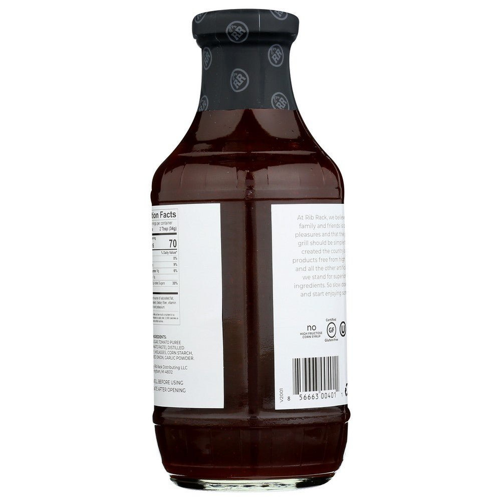 Rib Rack Sauce Bbq Sweet Hny - 19 Ounce, Case of 6