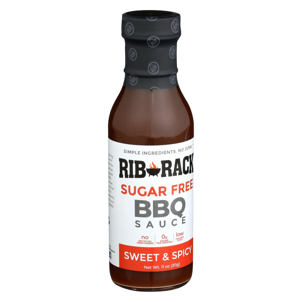 Rib Rack Sauce Bbq Sweet Spicy Sf - 11 Ounce, Case of 6