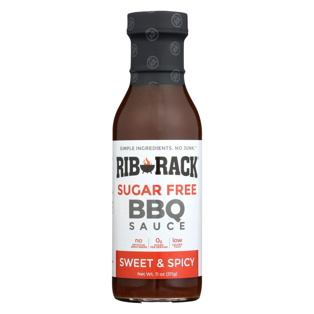 Rib Rack Sauce Bbq Sweet Spicy Sf - 11 Ounce, Case of 6