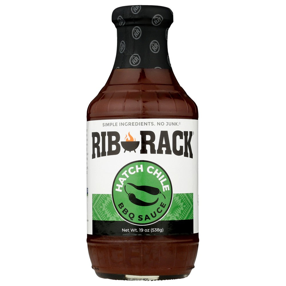 Rib Rack Sauce Hatch Chile Bbq - 19 Ounce, Case of 6