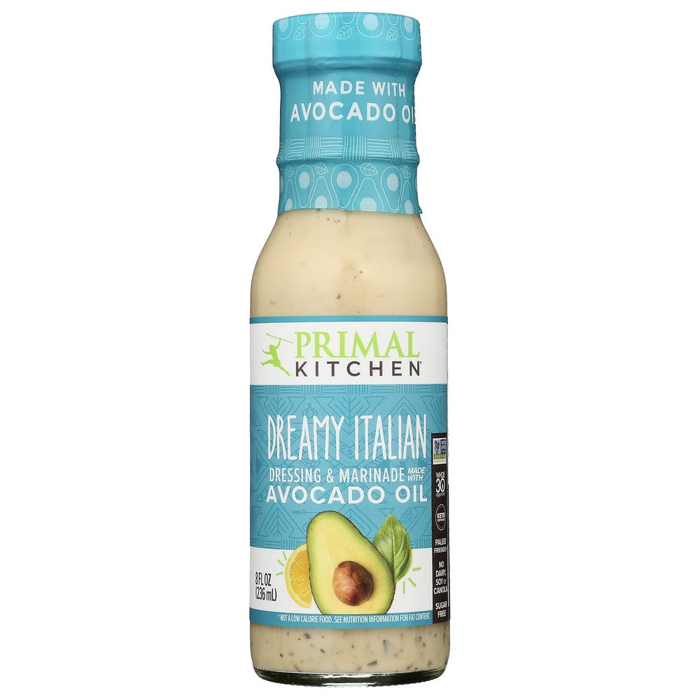 Primal Kitchen Dressing Df Italian Avcdo Oi - 8 Fluid Ounce, Case of 6