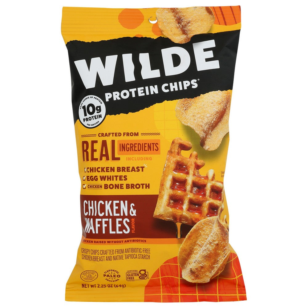 Wilde Snacks Chips Protein Waffles - 2 Ounce, Case of 12