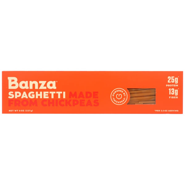 Banza® Pas105, Banza Chickpea Pasta Spaghetti, 8 Oz.,  Case of 12