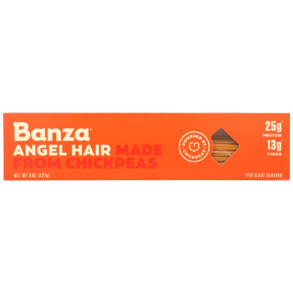 Banza Pasta Angel Hair Chickpea - 8 Ounce, Case of 12