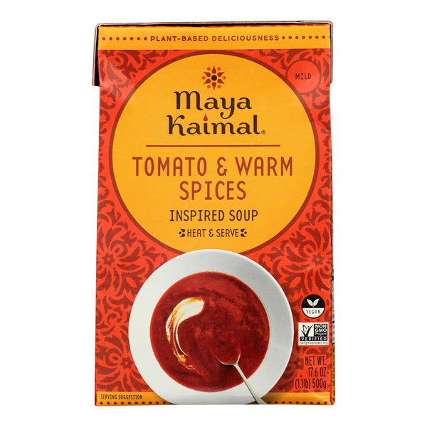 Maya Kaimal - Soup Tomato Warm Spices - Case of 12-17.6 Fluid Ounce