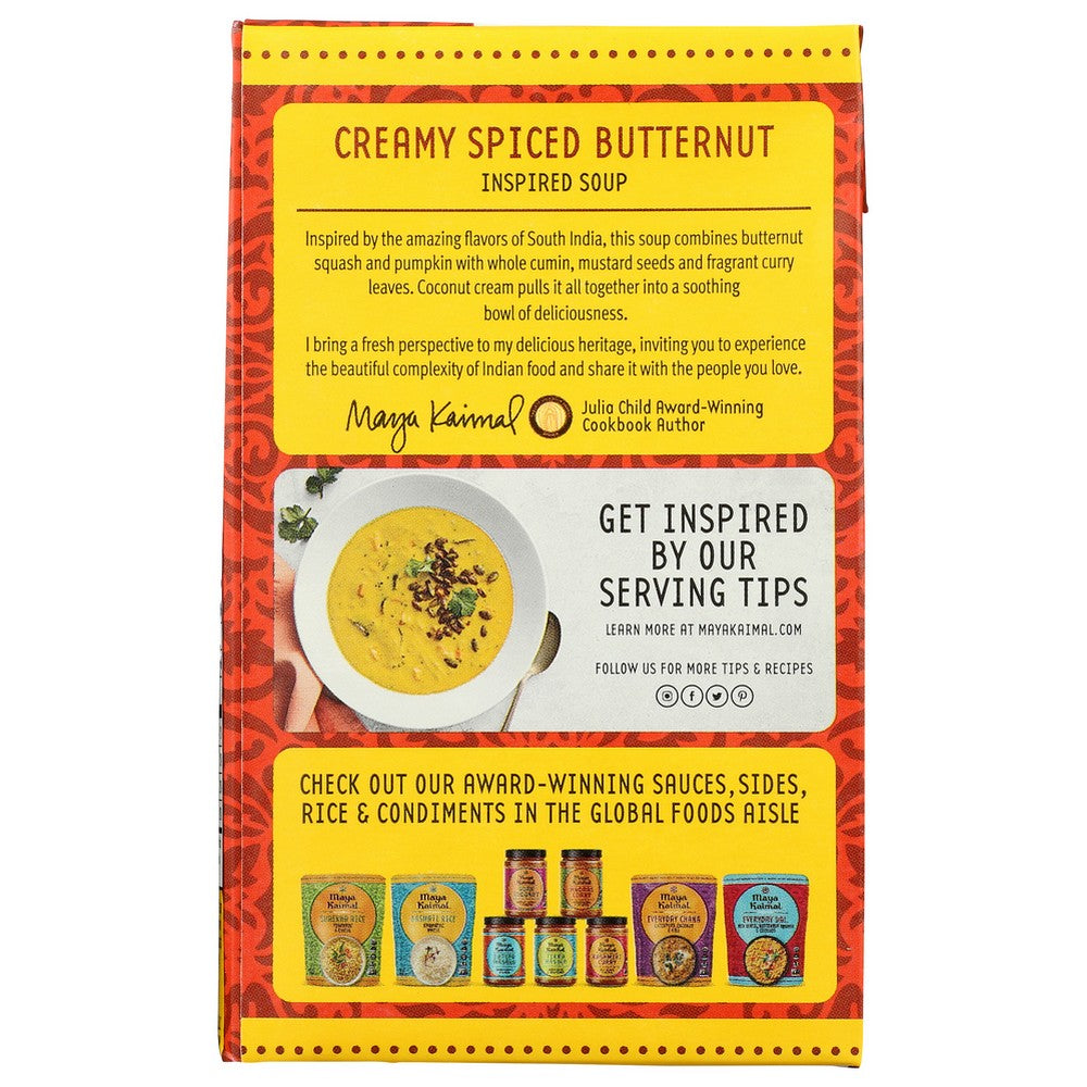Maya Kaimal Soup Creamy Spce Butternut - 18 Ounce, Case of 12