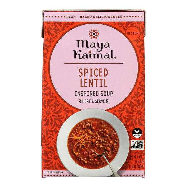 Maya Kaimal - Soup Spiced Lentil - Case of 12-17.6 Fluid Ounce