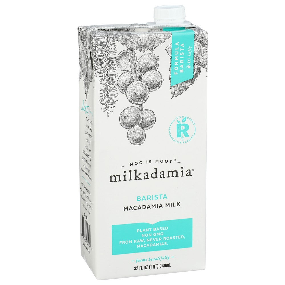 Milkadamia Milk Mcadamia Barista - 32 Fluid Ounce, Case of 6