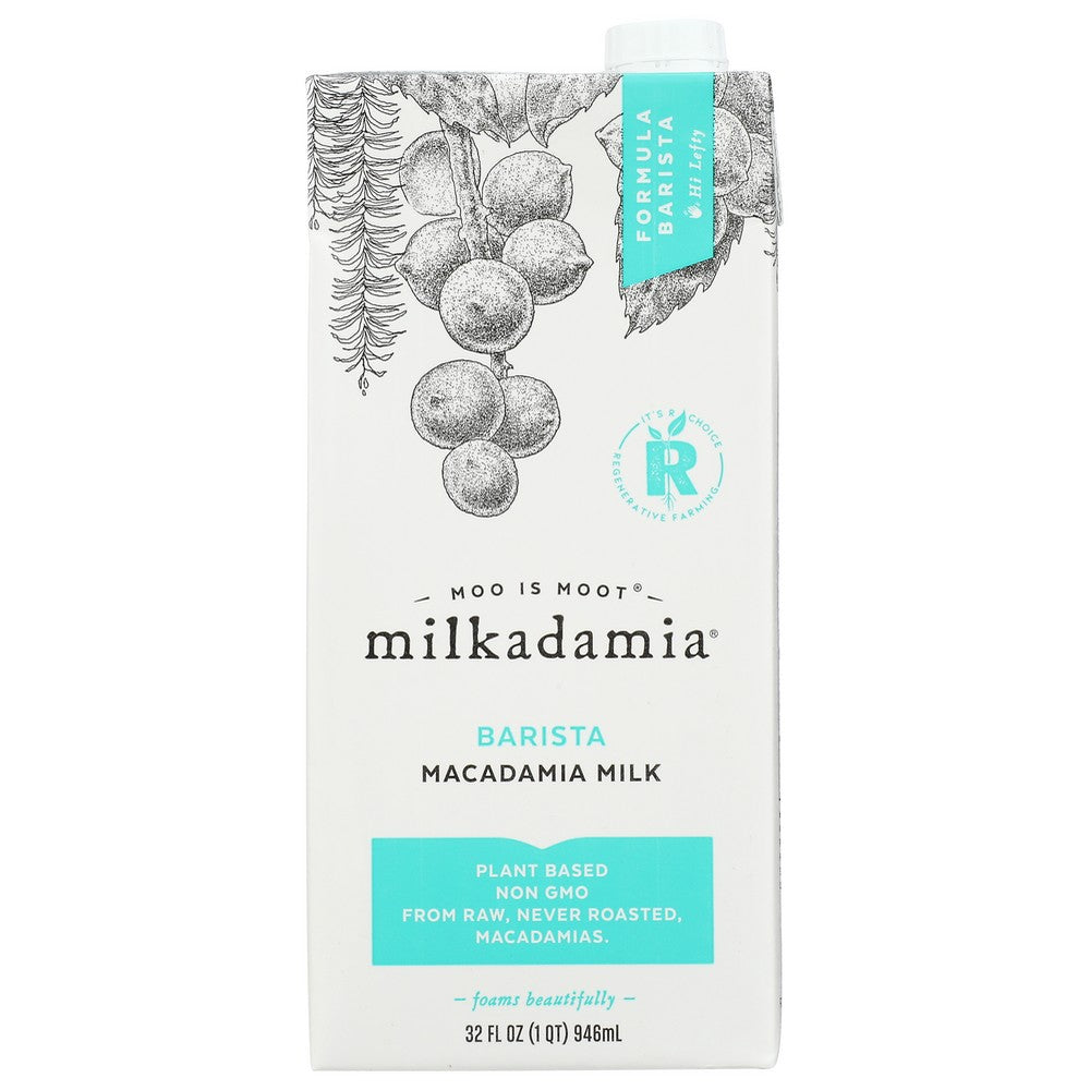 Milkadamia Milk Mcadamia Barista - 32 Fluid Ounce, Case of 6