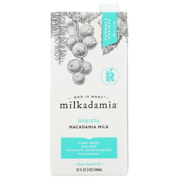 Milkadamia® Jb-04442, Milkadamia Macadamia Milk, Latte Da, 32 Oz.,  Case of 6