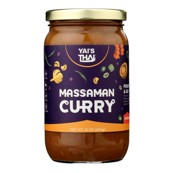 Yai's Thai - Sauce Curry Massaman - Case of 6-16 Fluid Ounce