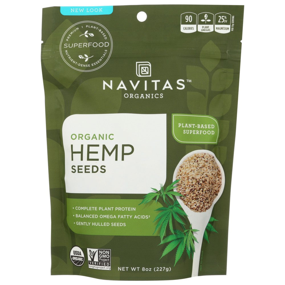 Navitas Seed Hemp Sheld Organic - 8 Ounce, Case of 12