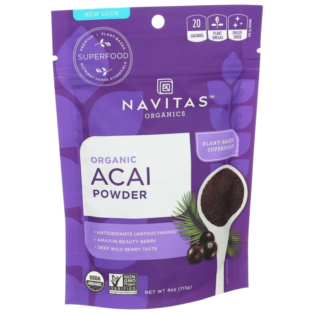 Navitas Acai Powder Organic - 4 Ounce, Case of 1