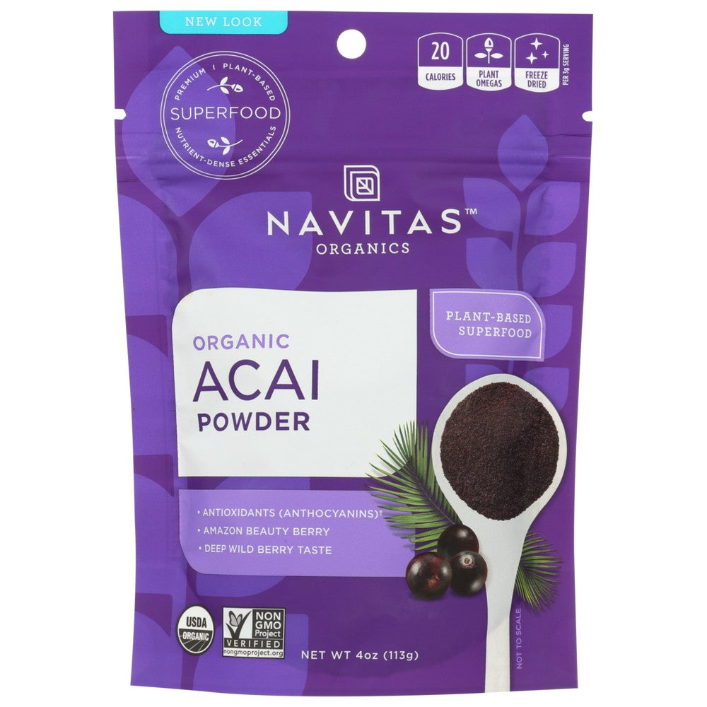 Navitas Acai Powder Organic - 4 Ounce, Case of 1