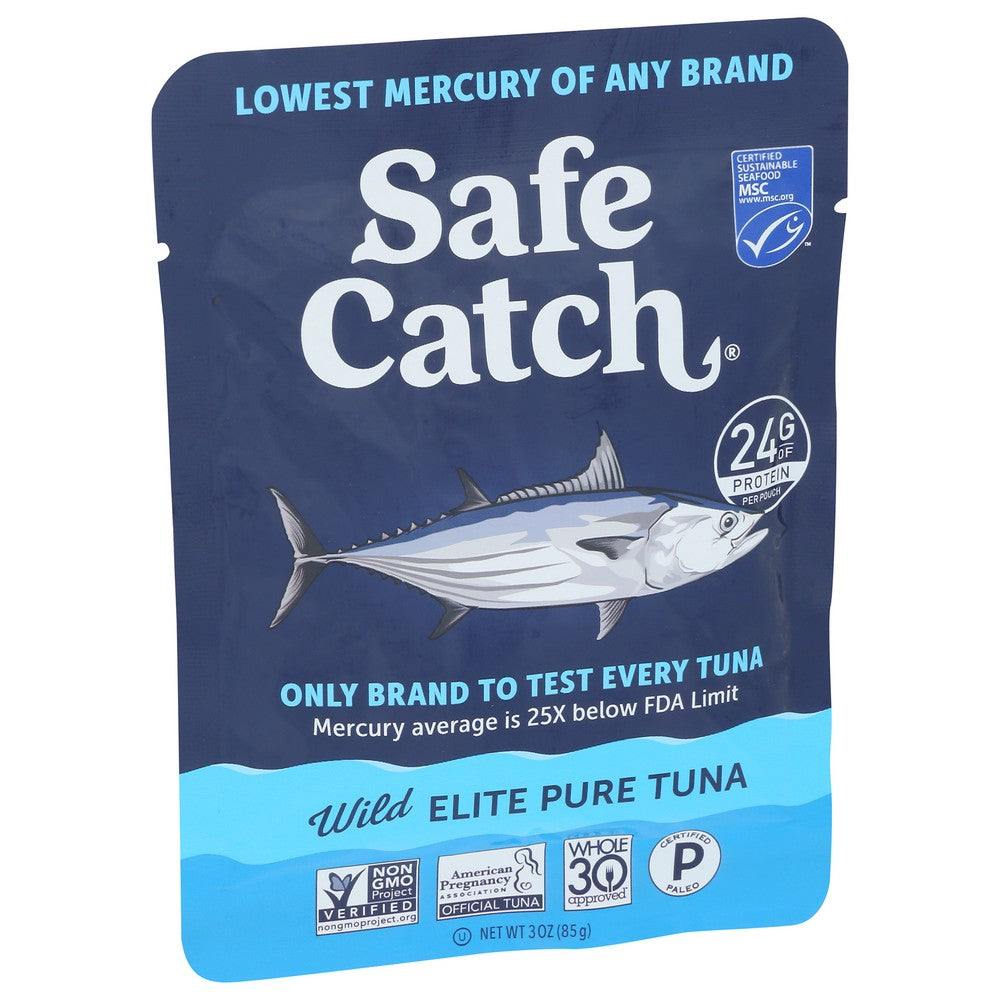 Safecatch Tuna Wild Elite Sngl Pch - 3 Ounce, Case of 12