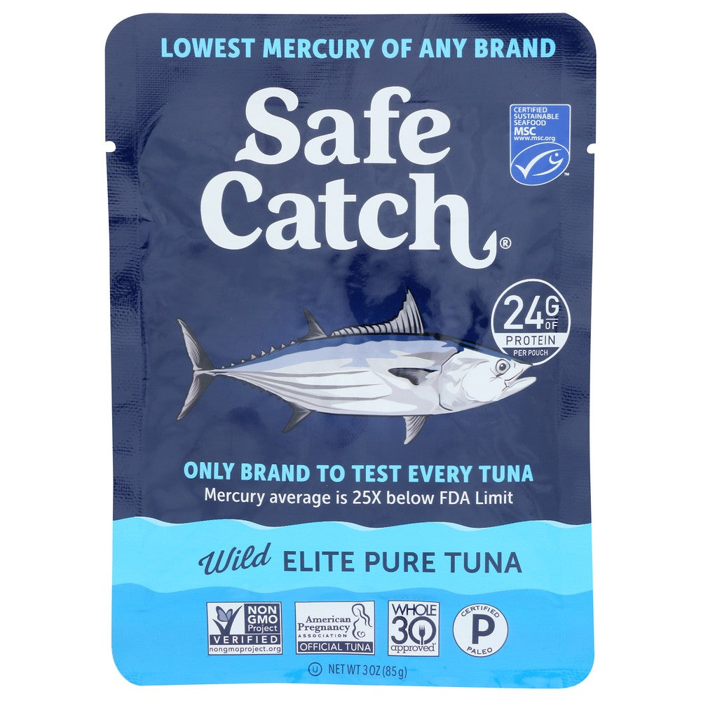 Safecatch Tuna Wild Elite Sngl Pch - 3 Ounce, Case of 12