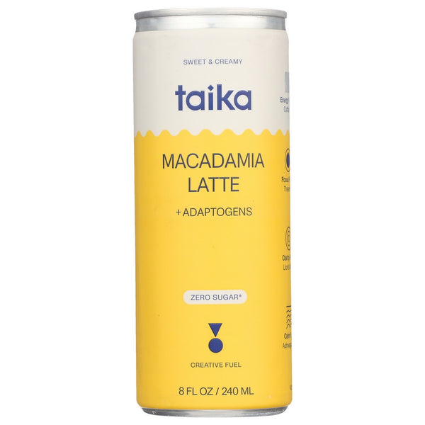 Taika Coffee Macdmia Latte Rtd - 8 Fluid Ounce,  Case of 12