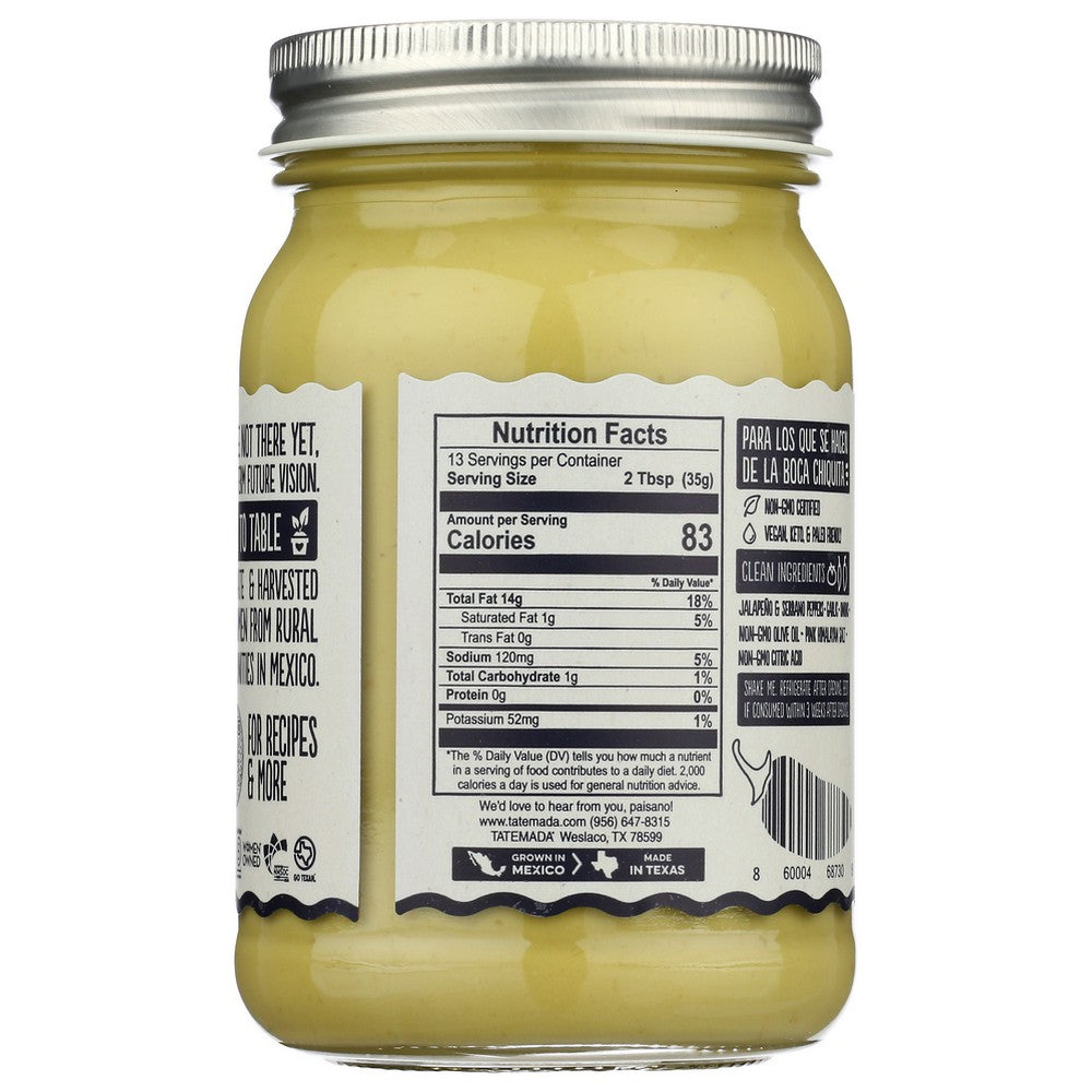 Tatemada Salsa Jalapeno - 16 Ounce, Case of 6
