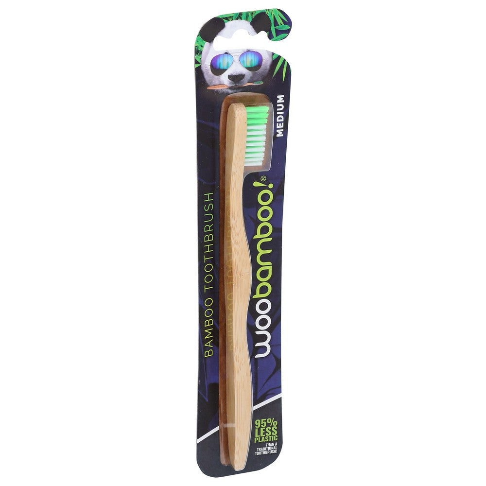 Woobamboo Toothbrush Adult Med - 1 Each, Case of 6