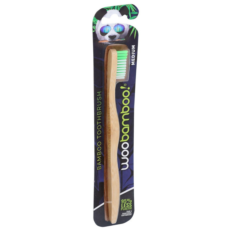Woobamboo!® 3Shm, Adult Medium Woobamboo Toothbrush Adult Medium  ,  Case of 6