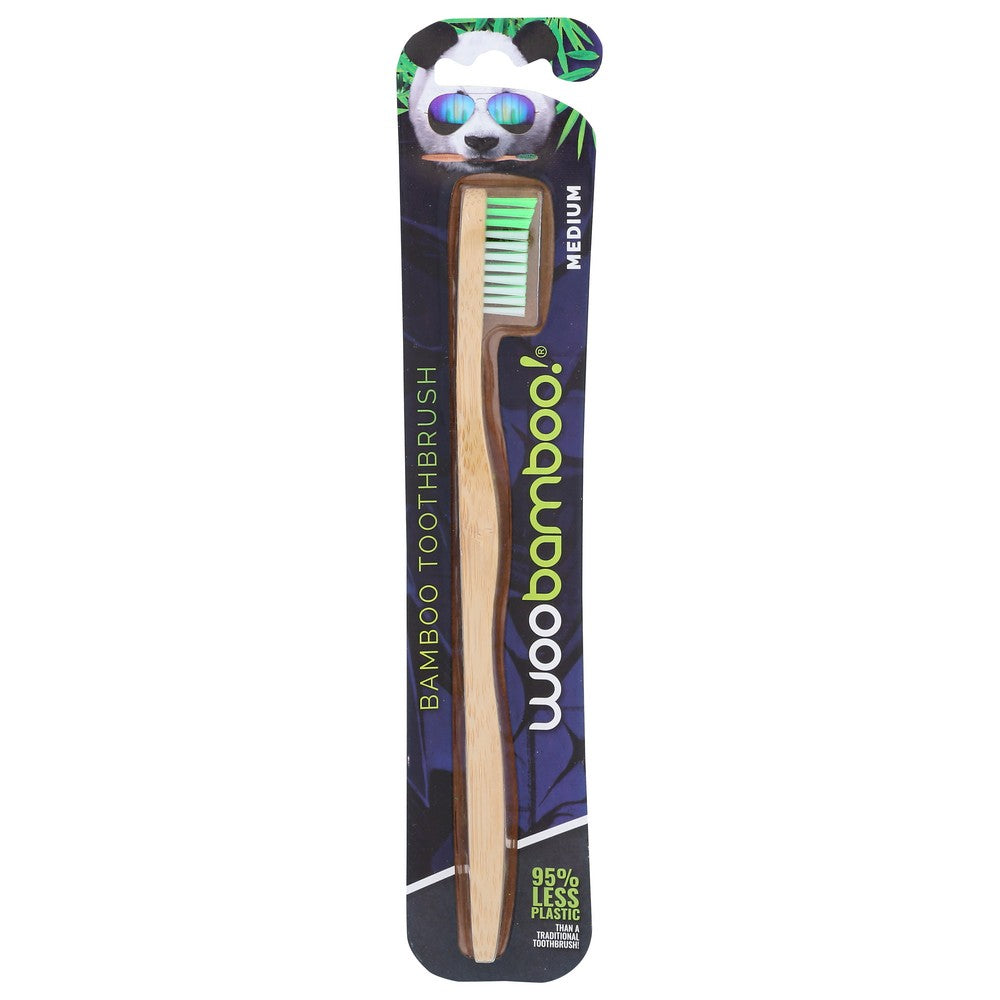 Woobamboo Toothbrush Adult Med - 1 Each, Case of 6