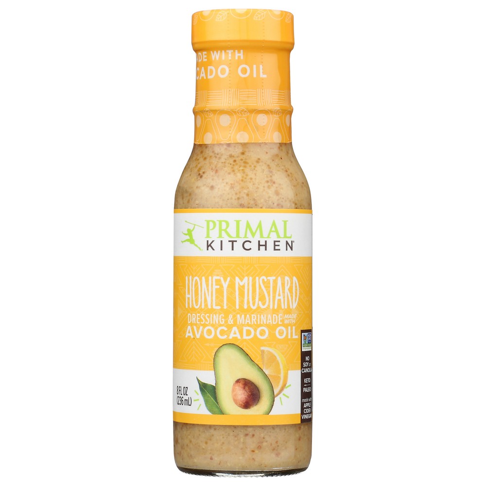Primal Kitchen Drssng Hny Mstrd Vingrt - 8 Ounce, Case of 6