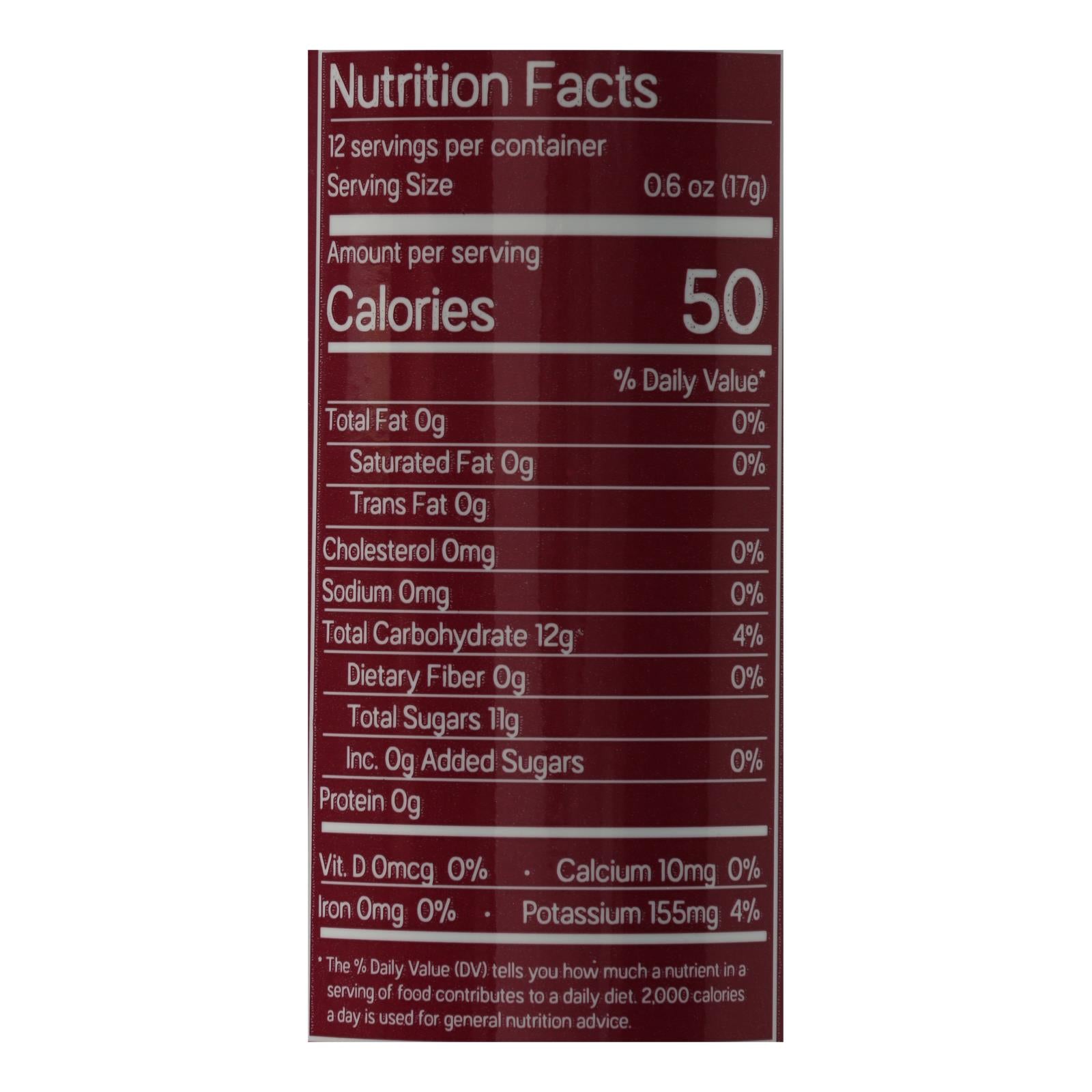 Just Date Syrup - Syrup Pomegranate - Case of 6-8.8 Ounce