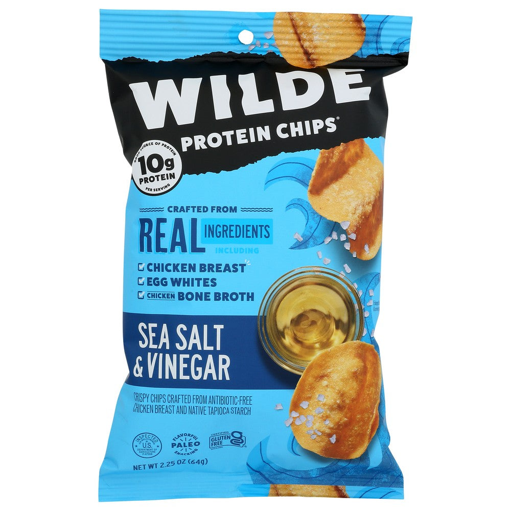 Wilde Snacks Chips Protein Sslt Vngr - 2 Ounce, Case of 12