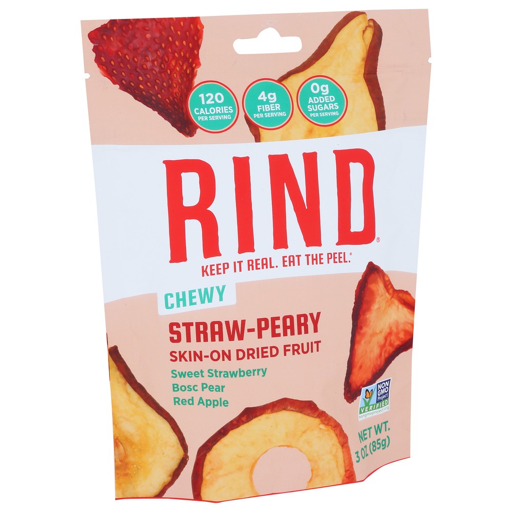 Rind Fruit Dried Strawberry Pear - 3 Ounce, Case of 12
