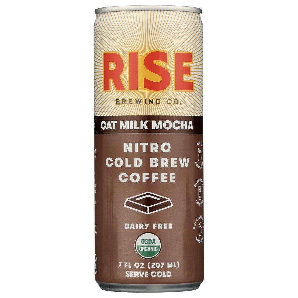 Rise Brewing Co Cold Brew Nitro Mcha Organic - 7 Fluid Ounce, Case of 12