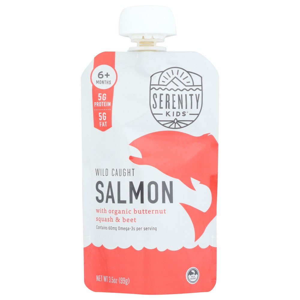 Serenity Kids Toddler Salmn Btr Sq Bt - 4 Ounce, Case of 6