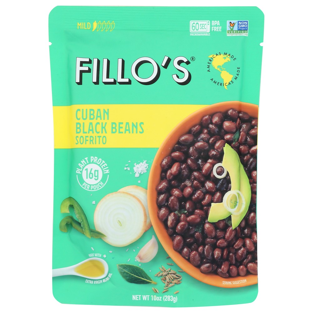 Fillos Beans Black Cuban - 10 Ounce, Case of 6