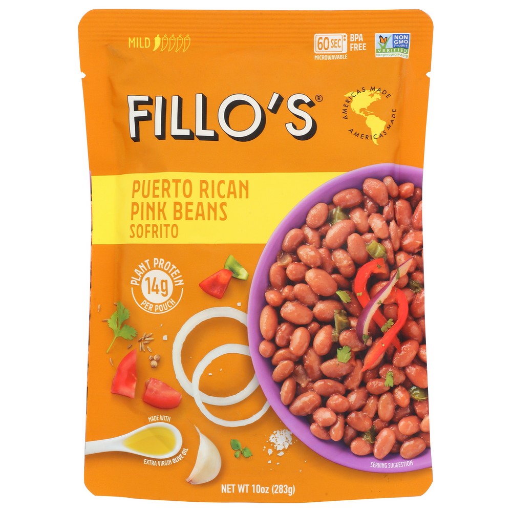 Fillos Beans Puerto Rican Pink - 10 Ounce, Case of 6